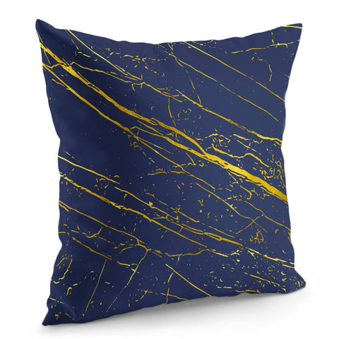 Image of Golden Blue Depths Pillow Cover