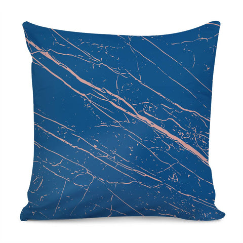 Image of Classic Blue & Rose Tan Pillow Cover