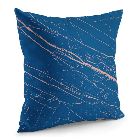 Image of Classic Blue & Rose Tan Pillow Cover