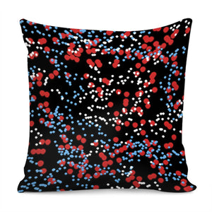 Multicolored Bubbles Motif Abstract Pattern Pillow Cover