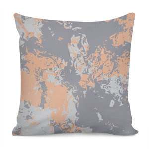 Peach Nougat, Sleet & Oyster Mushroom Pillow Cover