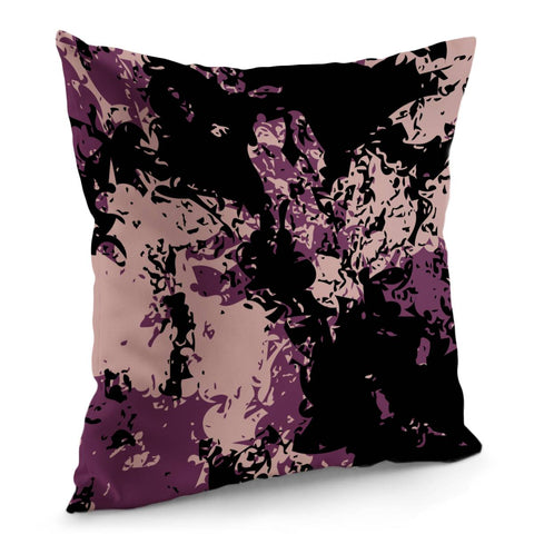 Image of Rose Tan & Magenta Purple Pillow Cover