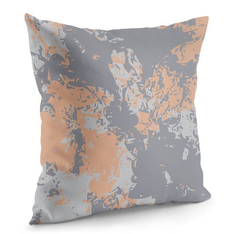 Image of Peach Nougat, Sleet & Oyster Mushroom Pillow Cover