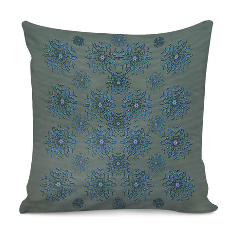 Image of Decorative Wheat Wreath Stars Pillow Cover