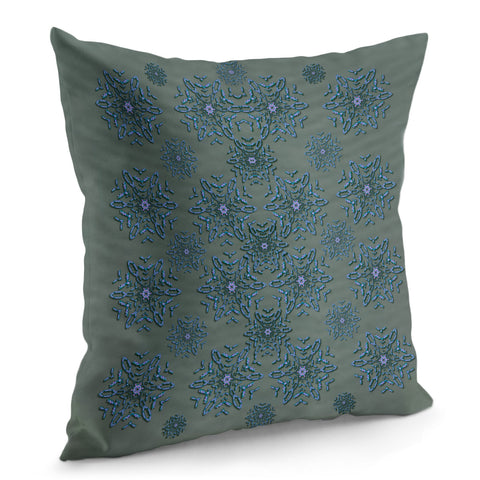 Image of Decorative Wheat Wreath Stars Pillow Cover