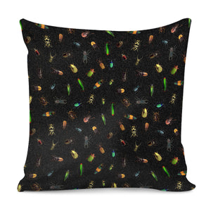 Different Real Bugs Pattern Pillow Cover