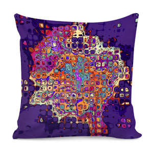 Abstract Bumpy Glass Multicolored Pattern 1 Pillow Cover
