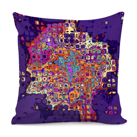 Image of Abstract Bumpy Glass Multicolored Pattern 1 Pillow Cover