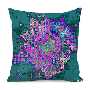 Abstract Bumpy Glass Multicolored Pattern 2 Pillow Cover