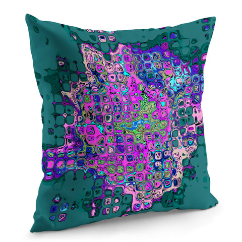 Image of Abstract Bumpy Glass Multicolored Pattern 2 Pillow Cover