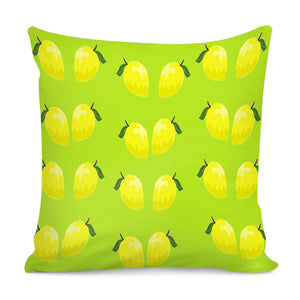 Yellow Lemon Fruit Pattern Pillow Cover