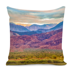 Colorful Andean Landscape, La Rioja, Argentina Pillow Cover