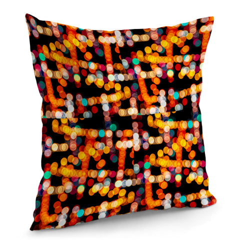 Image of Multicolored Bubbles Pattern Pillow Cover