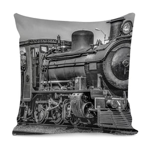 Steam Locomotive, Montevideo, Uruguay Pillow Cover