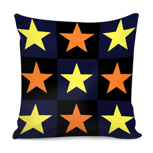 Color Stars Pillow Cover