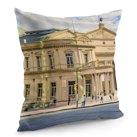 Image of Solis Theater Exterior View, Montevideo, Uruguay Pillow Cover