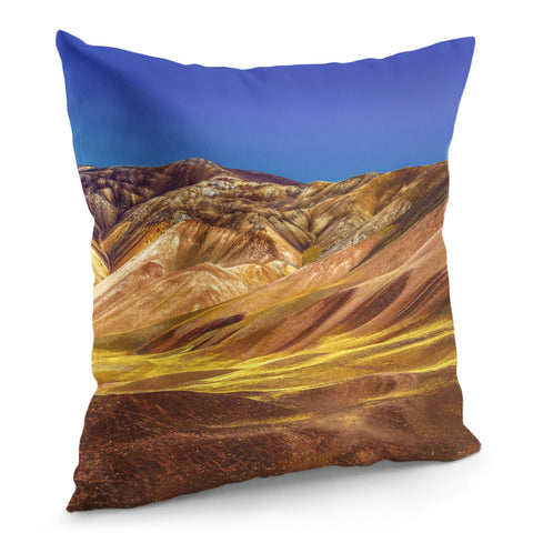 Image of Colored Mountains Landscape, La Rioja, Argentina Pillow Cover