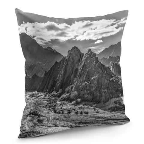 Image of Andean Landscape At Brava Lagoon Reserve, La Rioja, Argentina Pillow Cover