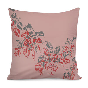 Rose Tan & Pewter Pillow Cover