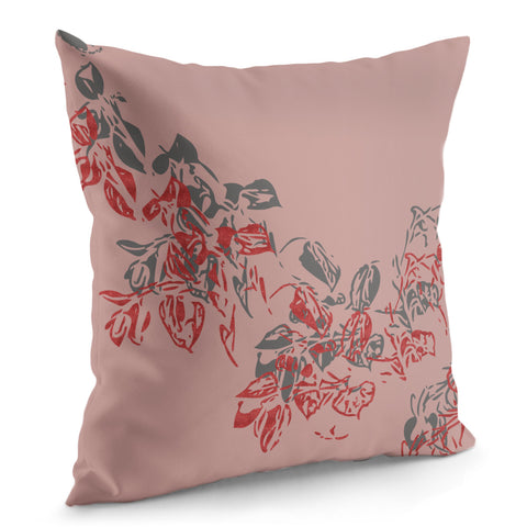 Image of Rose Tan & Pewter Pillow Cover