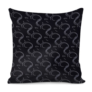 Gray Swirls Pillow Cover
