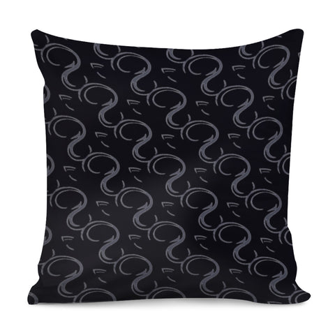 Image of Gray Swirls Pillow Cover