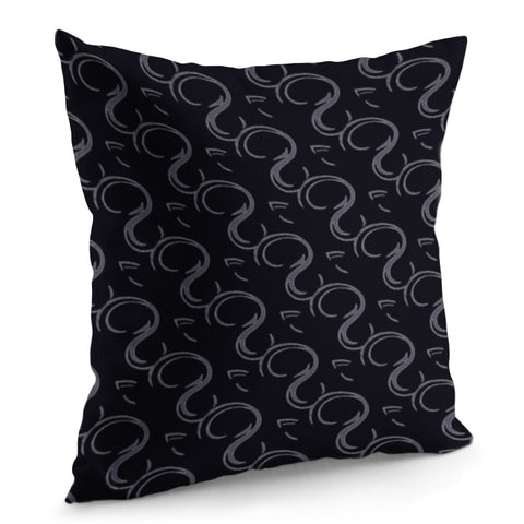 Image of Gray Swirls Pillow Cover