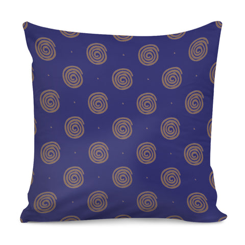 Image of Brown Spirals Pillow Cover