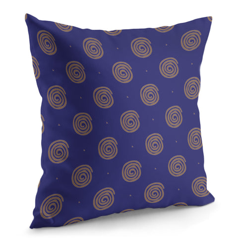 Image of Brown Spirals Pillow Cover