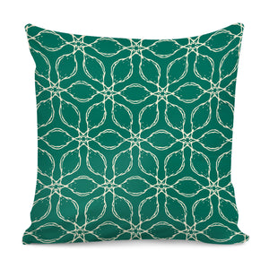 Ultramarine Green & Winter White Pillow Cover