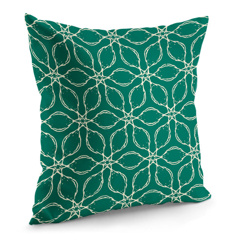 Image of Ultramarine Green & Winter White Pillow Cover