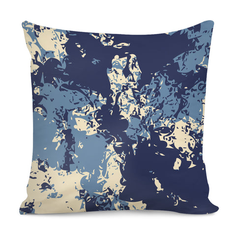 Image of Blue Depths, Niagara & Almond Oil Pillow Cover