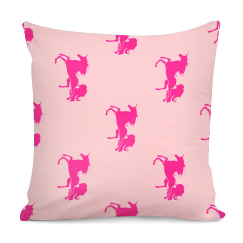 Image of Pink Unicorn Pattern Pillow Cover