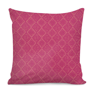 Raspberry Sorbet & Burnt Coral Pillow Cover