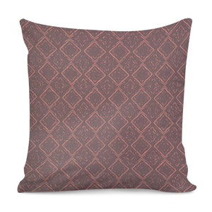 Rose Taupe & Burnt Coral Pillow Cover