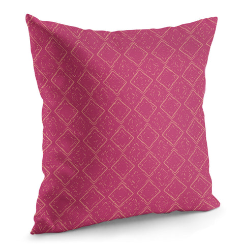 Image of Raspberry Sorbet & Burnt Coral Pillow Cover