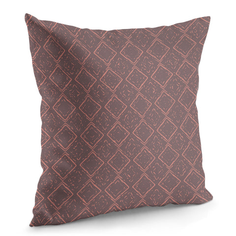 Image of Rose Taupe & Burnt Coral Pillow Cover