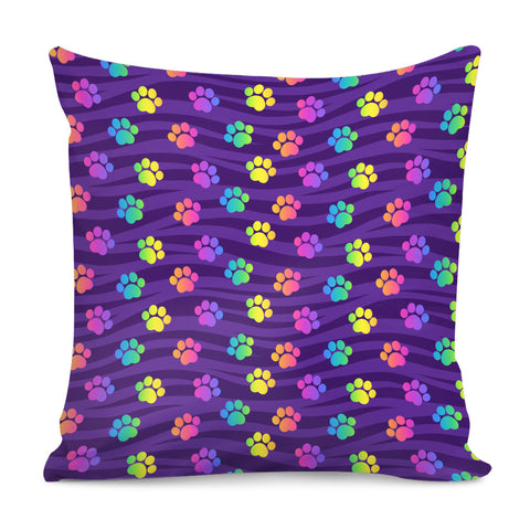 Image of Funky Rainbow Pattern Pillow Cover