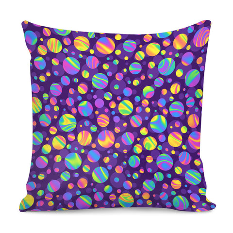 Image of Funky Rainbow Pattern Pillow Cover