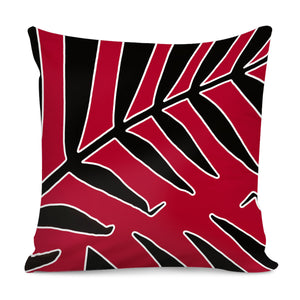 Leaves Silhouette Tropical Style Print Pillow Cover