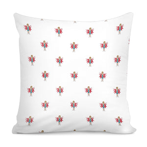 Fairy Girl Drawing Motif Pattern Design Pillow Cover