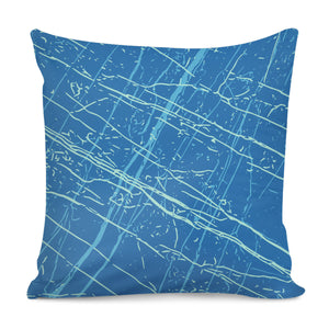 French Blue, Blue Atoll & Beach Glass Pillow Cover