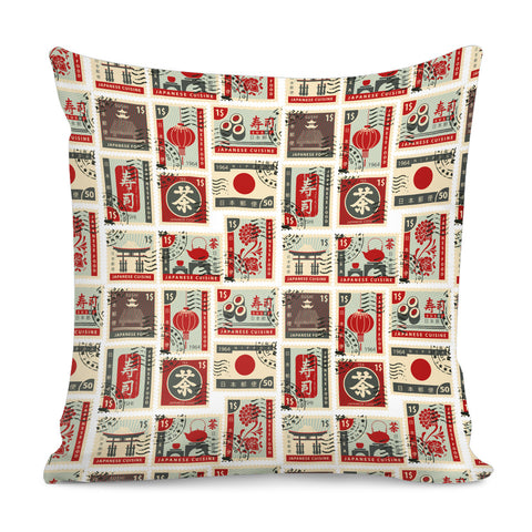 Image of Fancy Post Stamp Pattern Pillow Cover