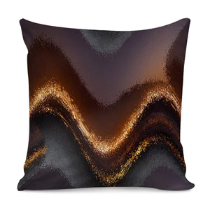 Chevron Bronze Pillow Cover
