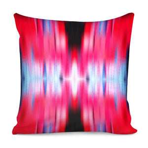 Bright Pink And Blue Lights Pillow Cover