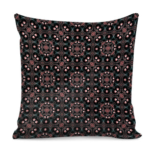 Dark Oriental Geometric Mosaic Pillow Cover