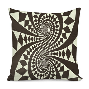 Spiral Contrast Pillow Cover