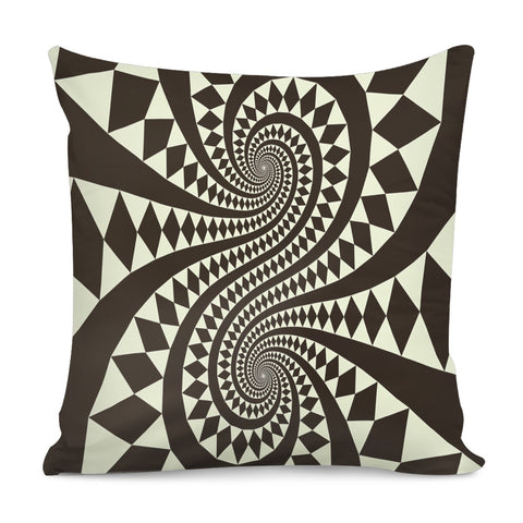 Image of Spiral Contrast Pillow Cover