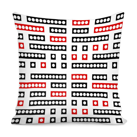 Image of Geometric Sequence Print Pattern Design Pillow Cover