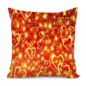Fire Hearts Pillow Cover